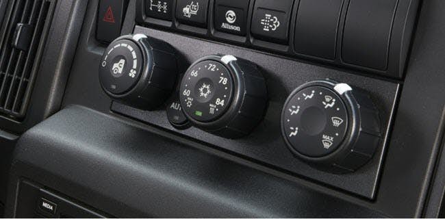 A close-up of a car dashboard