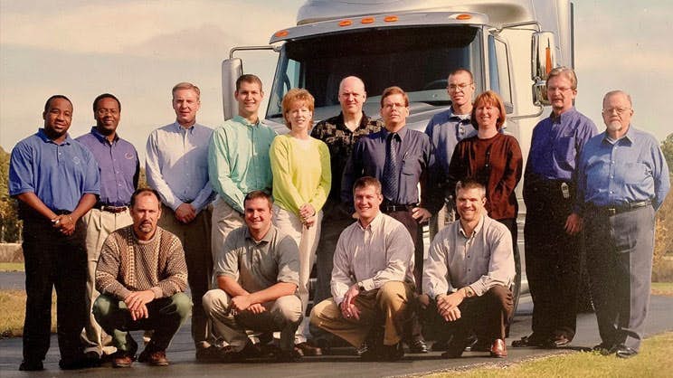 A group of people posing for a photo