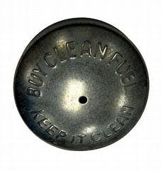 example image of an unsafe gas cap