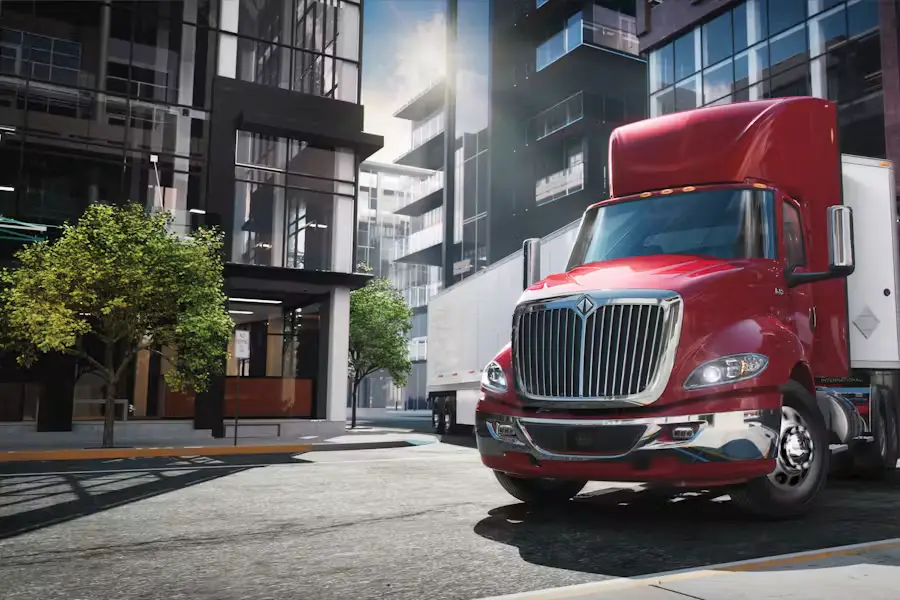 RH Series Semi Truck On Street